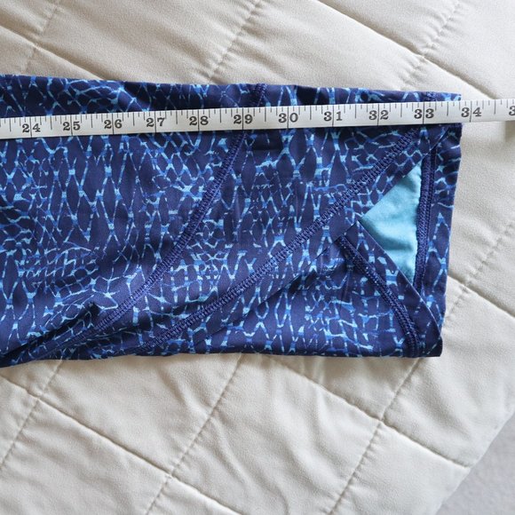 Blue Pattern Lululemon Lightweight High Rise Pants - Picture 7 of 7